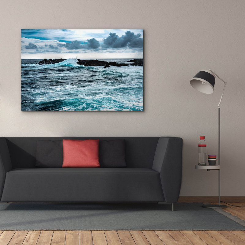 «Wind and Wave» par Verne Varona, reproduction d'art sur toile, H 40 po x l 60 po x P 1,5 po