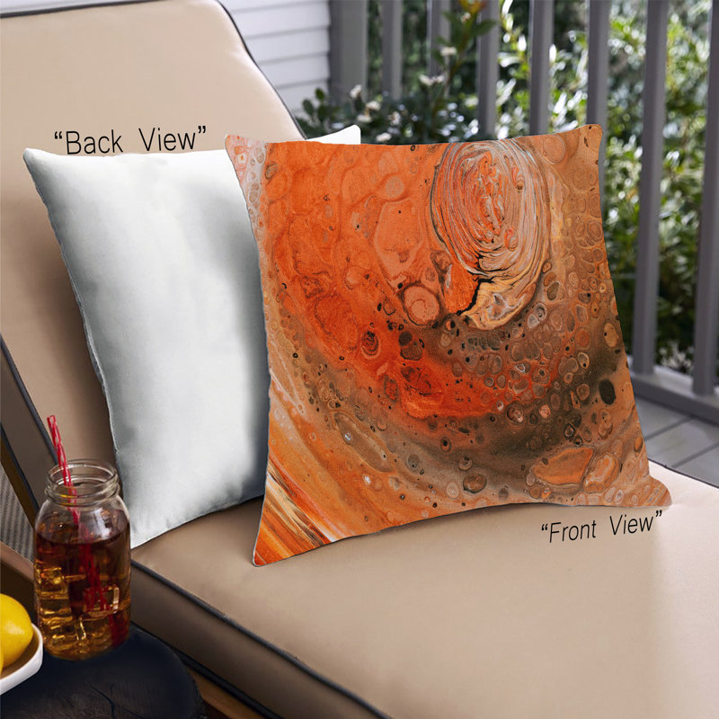 Coussin Abstract Paint Splatter 66, Microsuède