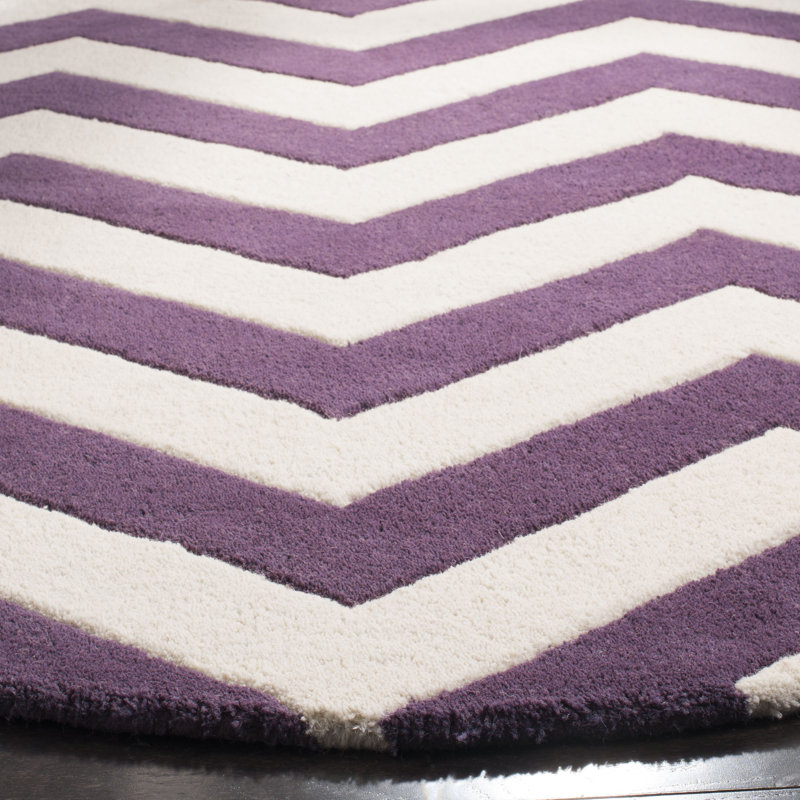 Teresita Chatham Hand Tufted Wool Chevron Rug, Runner 2'3" x 11'