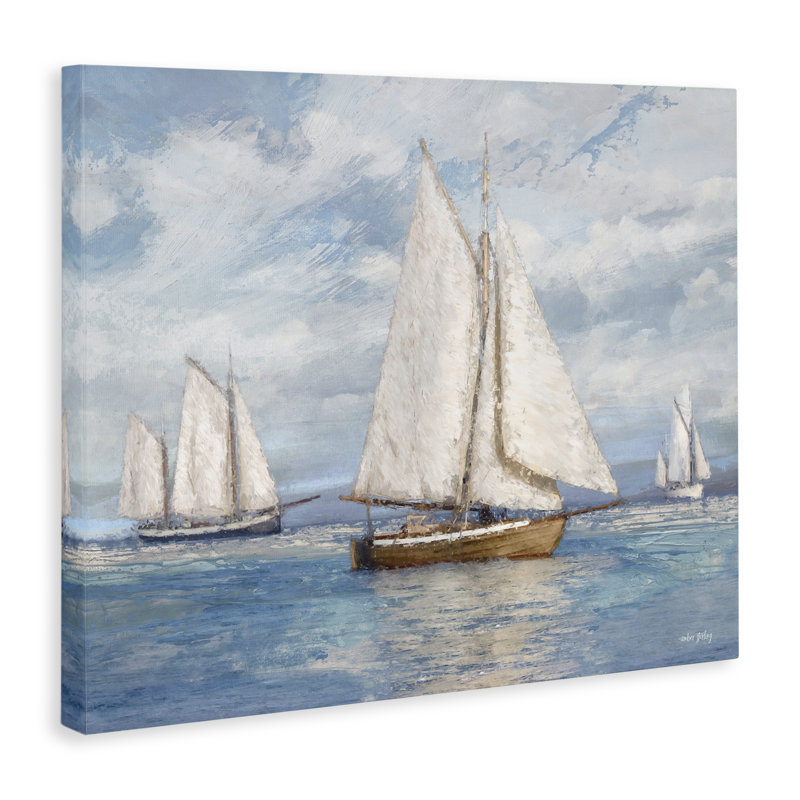 Voilier, impression d'art sur toile par Amber Sterling, H 36 po x l 48 po