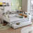 Multi-functional Daybed With Desk, Trundle And Bookcase-1676739164-1676739167