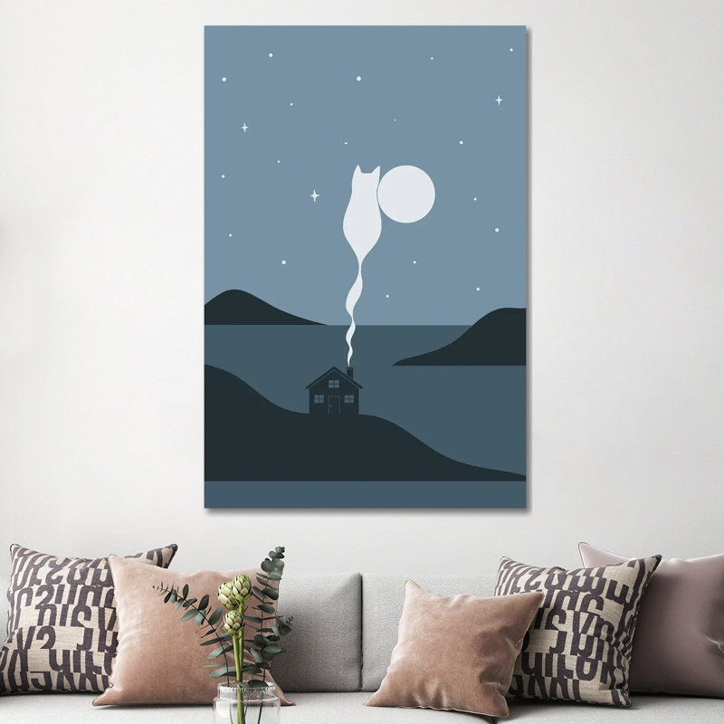 Cat Landscape XLV by Lim Heng Swee - Wrapped Canvas Print, 66.04 cm H x 45.72 cm W