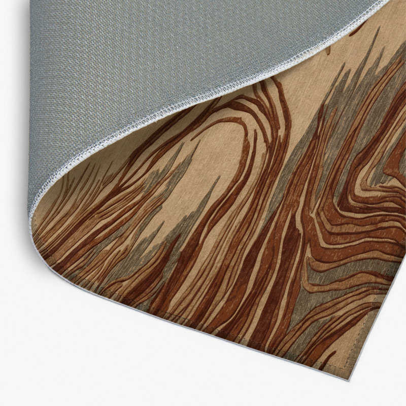 Tapis d'intérieur et d'extérieur brun Nature, Rectangulaire 2 pi x 3 pi