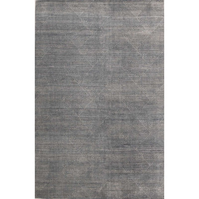 Contemporary, Stuart Street Collection One-of-a-Kind Rectangle 9'3" X 11'10" Wool Area Rug Gray