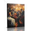 Cadre rétro tendu «Late-Night Jazz Trio in Warm Glow» rétro pour club confortable-1074051619