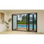 Porte pliante en aluminium Luvindow-121301094-121301091