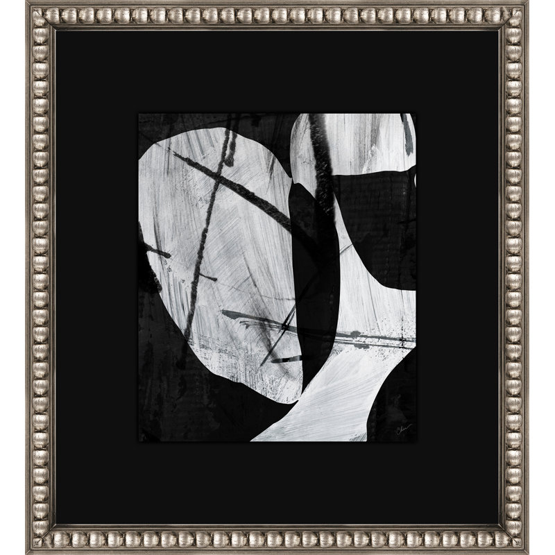 Différence III, Cadre en verre, H 22 po x l 20 po, Noir