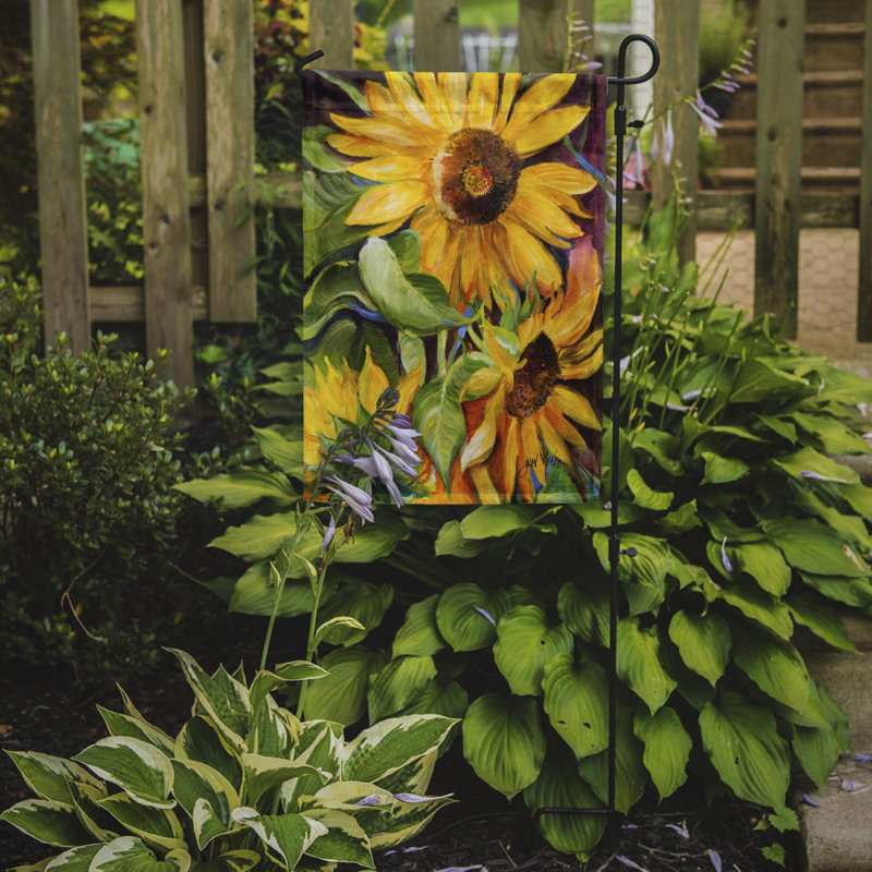 Drapeau de jardin 2 côtés tournesol