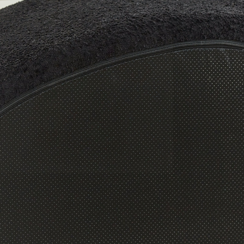 Canapé modulaire incurvé Curved, Chenille - noir