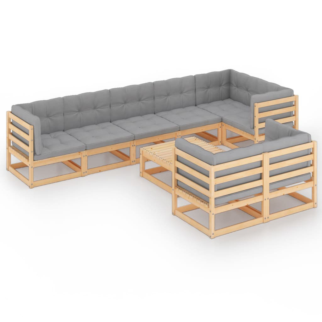 8-Sitzer Lounge-Set Chused mit Polster