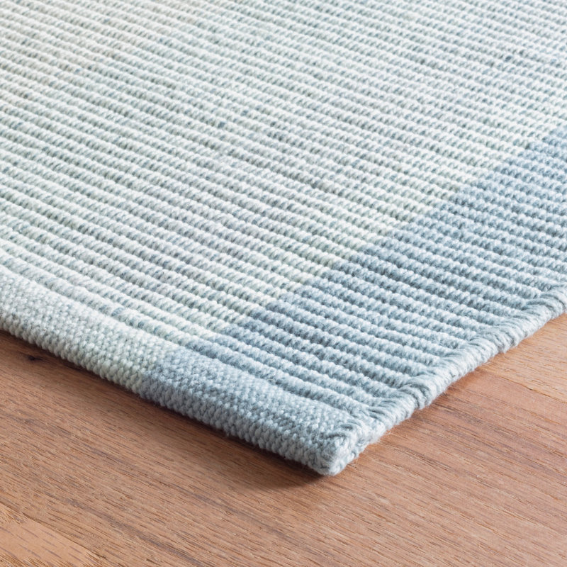 Shore Stripe Handwoven Cotton Rug, Rectangle 5' x 8'