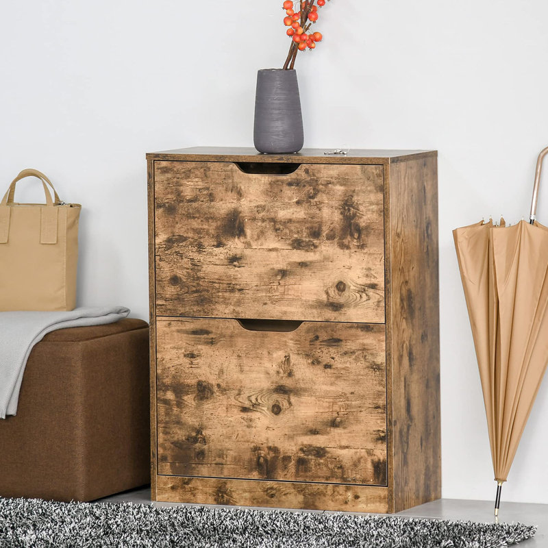12 Pair Flip Down Shoe Storage