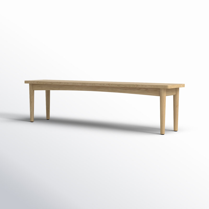 Lumina Natural Oak and MDF Dining Bench