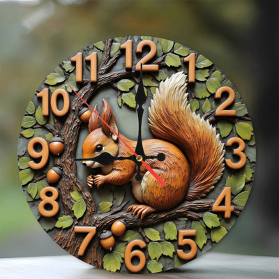 Squirrel Wall Clock