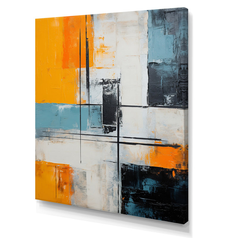 «Colorfields Deconstruct Minimal Abstract», reproduction sur toile, Toile tendue, H 40 po x l 30 po x P 1,5 po