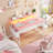 Small Computer Desk With 2 Drawers & LED Lights,Home Office Desks With Side Pocket And Monitor Stand-939457985-931550594