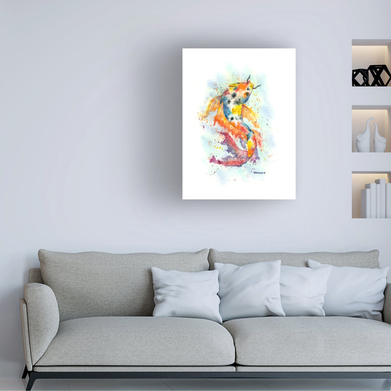 Dave Bartholet Koi Canvas Art, 24" H x 32" W