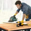 Établi avec table de travail en bois d'hévéa