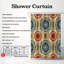 Boho Spirals - Rideau de douche Premium-784264828