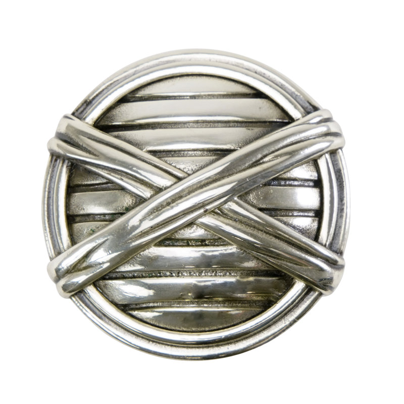 BERKLEY KNOB, Burnish Silver