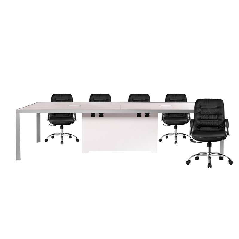 ZH-C0224-36 Table de réunion | 12 chaises et table |, Orme pâle