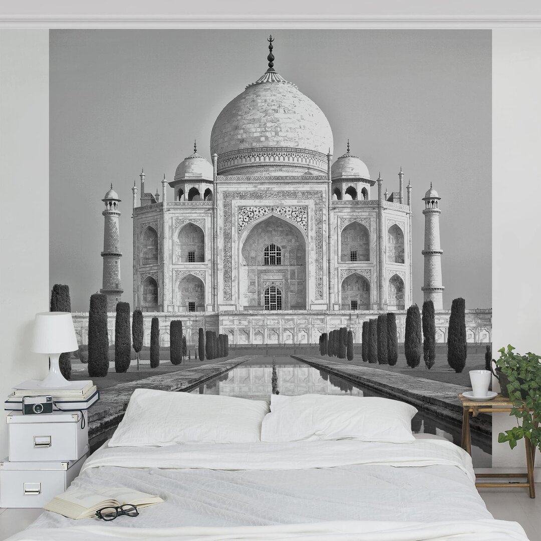 Matt Fototapete Taj Mahal mit Garten 1,92 m x 192 cm