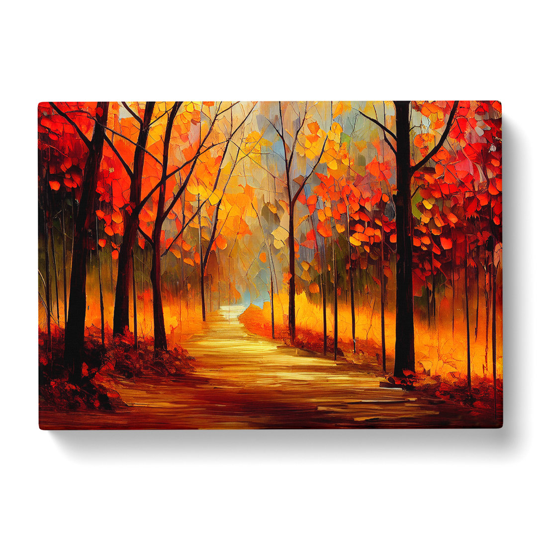 Sublime Autumn Forest Vol.4 Abstrakt - Wrapped Canvas Graphic Art