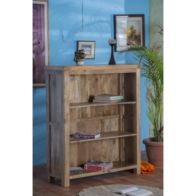 Amukta 110 cm H x 100 cm W Solid Wood Standard Bookcase