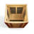 Dynamic Saunas San Marino Bluetooth Compatible FAR Infrared Sauna with Remote Control in Hemlock