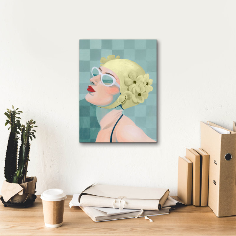  «Syn synchronized Swimmer 2» par Grace Popp, art mural sur toile, 12 po x 16 po