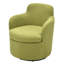 Fauteuil demi-tonneau pivotant rembourré Teddy (2 pièces)-133228037