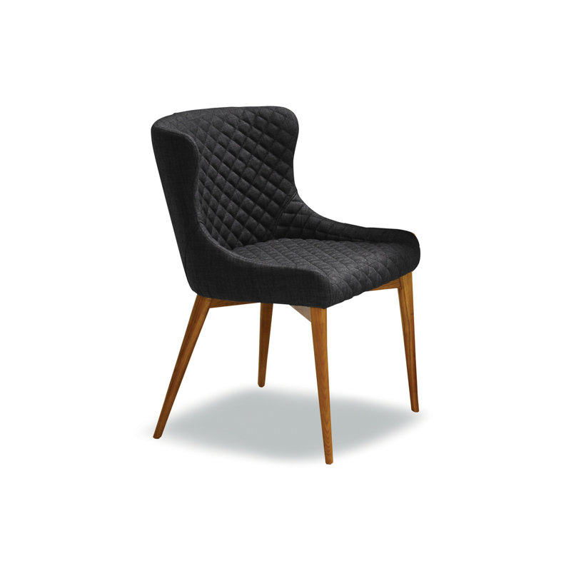 Upholstered Accent Chair, Dark Gray