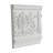 1 in x 7-1/16 in x 6 in Long Decorative Leaves Polyurethane Frieze Panel Moulding Sample