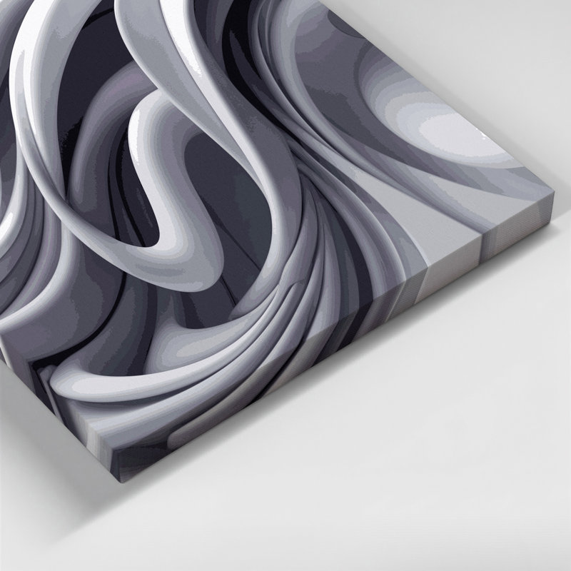 Art mural sur toile Biomorphic Abstraction 12, H 12 po x l 18 po