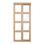 36 po x 80 1/2 po 4 portes coulissantes transparentes à miroir, sésame