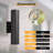 12''H LED Aluminum Black Outdoor Wall Light with Dusk To Dawn-2128486655