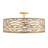 Kato Convertible Semi-Flush/Pendant - 30"W X 10.5"H - Havana Gold-1881853734