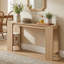 Console 71 po extra longue avec compartiments de rangement multifonctionnels, finition imperméable et résistante aux égratignures, convient au couloir et au vestibule
