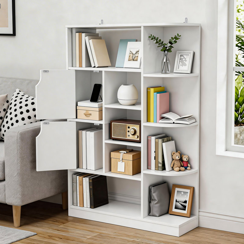 120cm H x 80cm W Cube Bookcase, White
