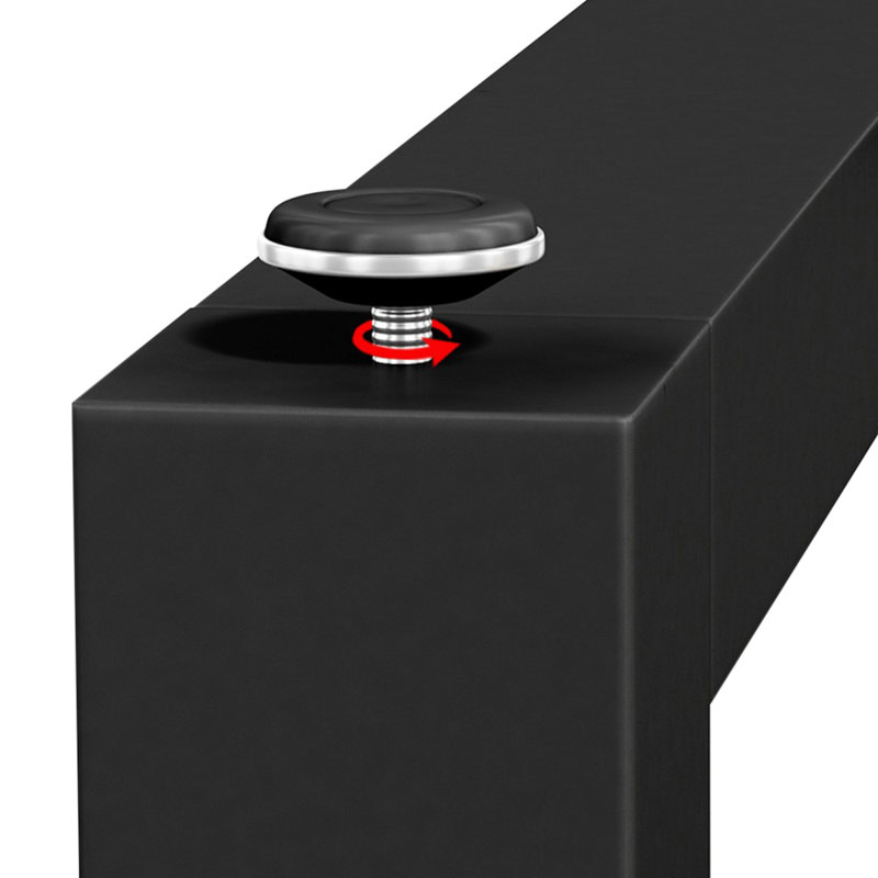 Burlywood + bureaux rectangulaires en bois massif noir + fer, H 29,53 po x l 62,99 po x P 27,56 po