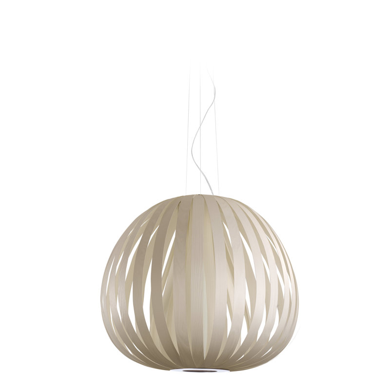 Poppy 1 - Light Pendant, 23.6" H x 28.7" W x 28.7" D, Ivory White, E26/Medium