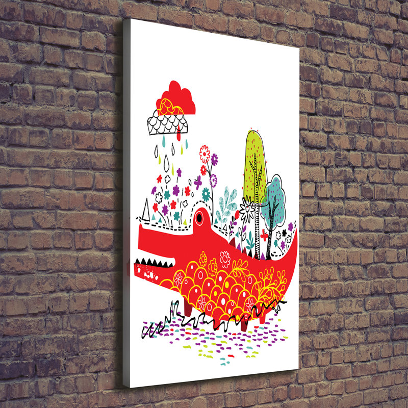 Crocodile - Wrapped Canvas Print