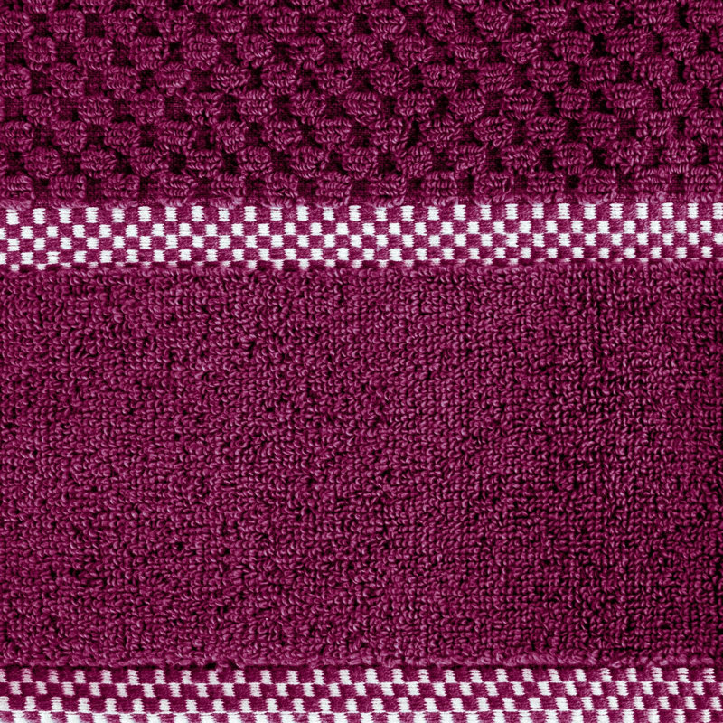 Liebhilde Midweight Jacquard Bath Towel, Amaranth