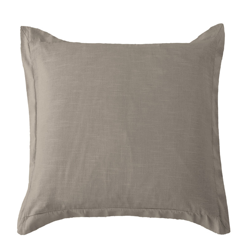 Taie décorative Hera Luna, Européen, Taupe