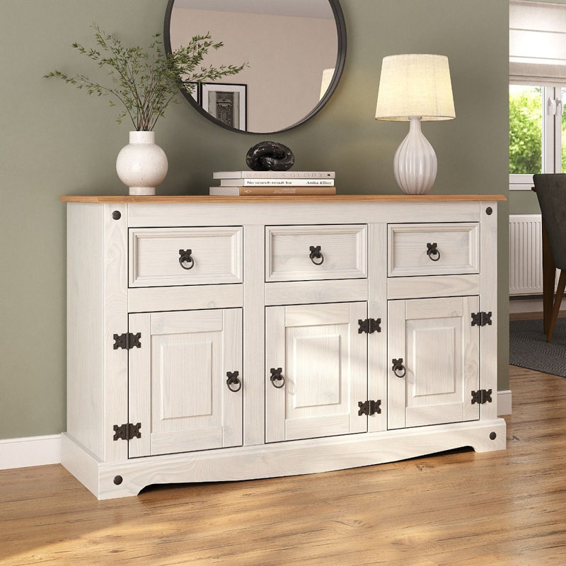 Harley 125cm Solid Wood Sideboard