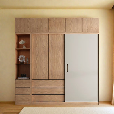 Simple Walnut Colour Closet