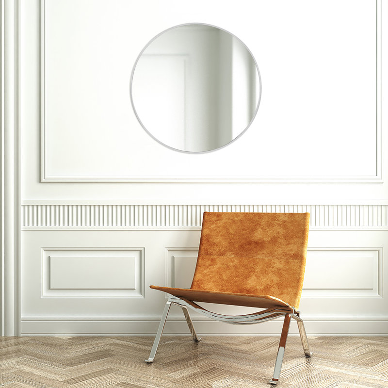 Miroir de salle de bain Lafonda, Or, 24 po x 24 po