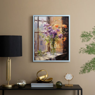«FLORAL Series DCCL XXXVII», reproduction encadrée - bois massif