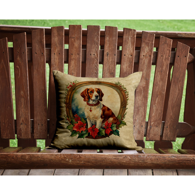 Coussin Christmas, 14 po x 14 po, Carré