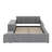 Upholstered Grounded Bed, Child Bed With Bedside Desk And Little Round Stool-1669820254-1669820255